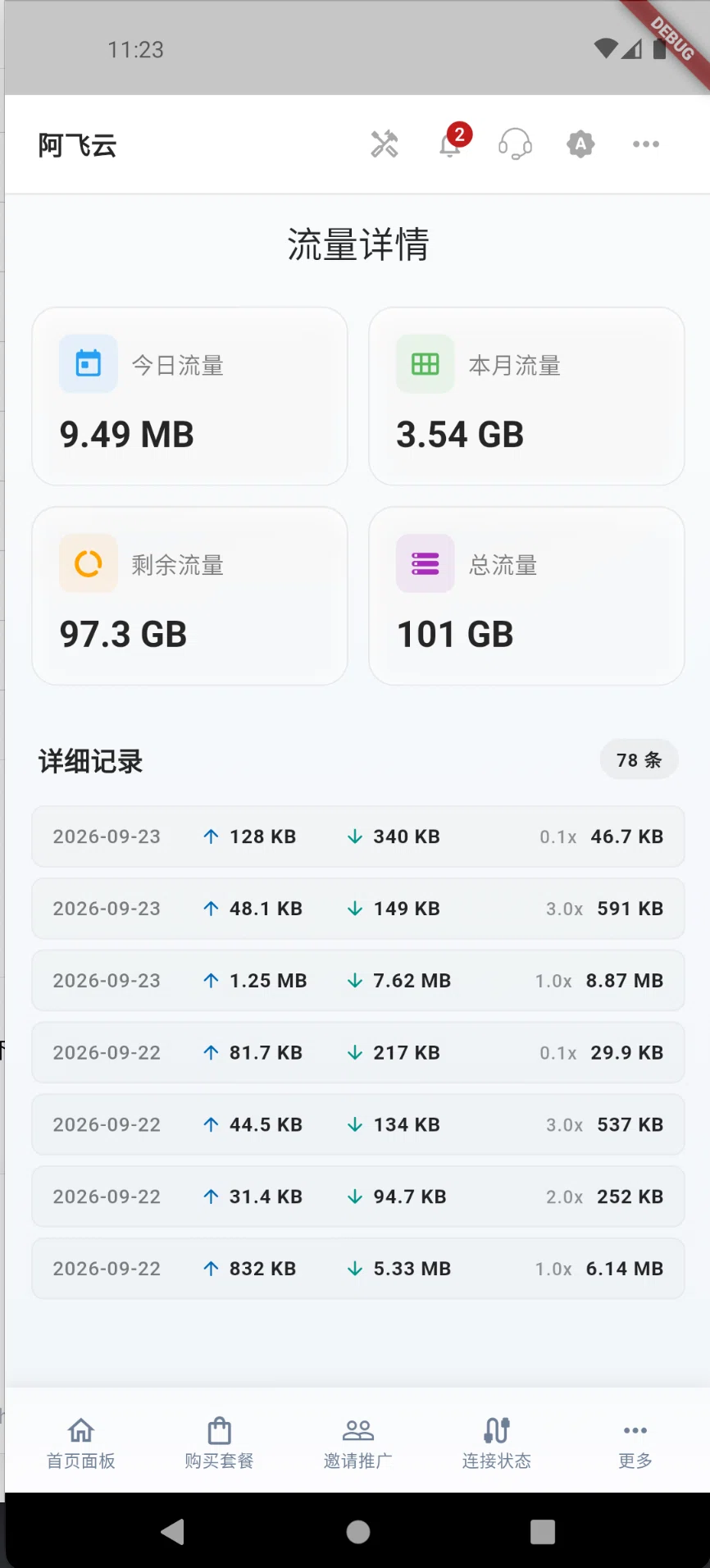 流量详情