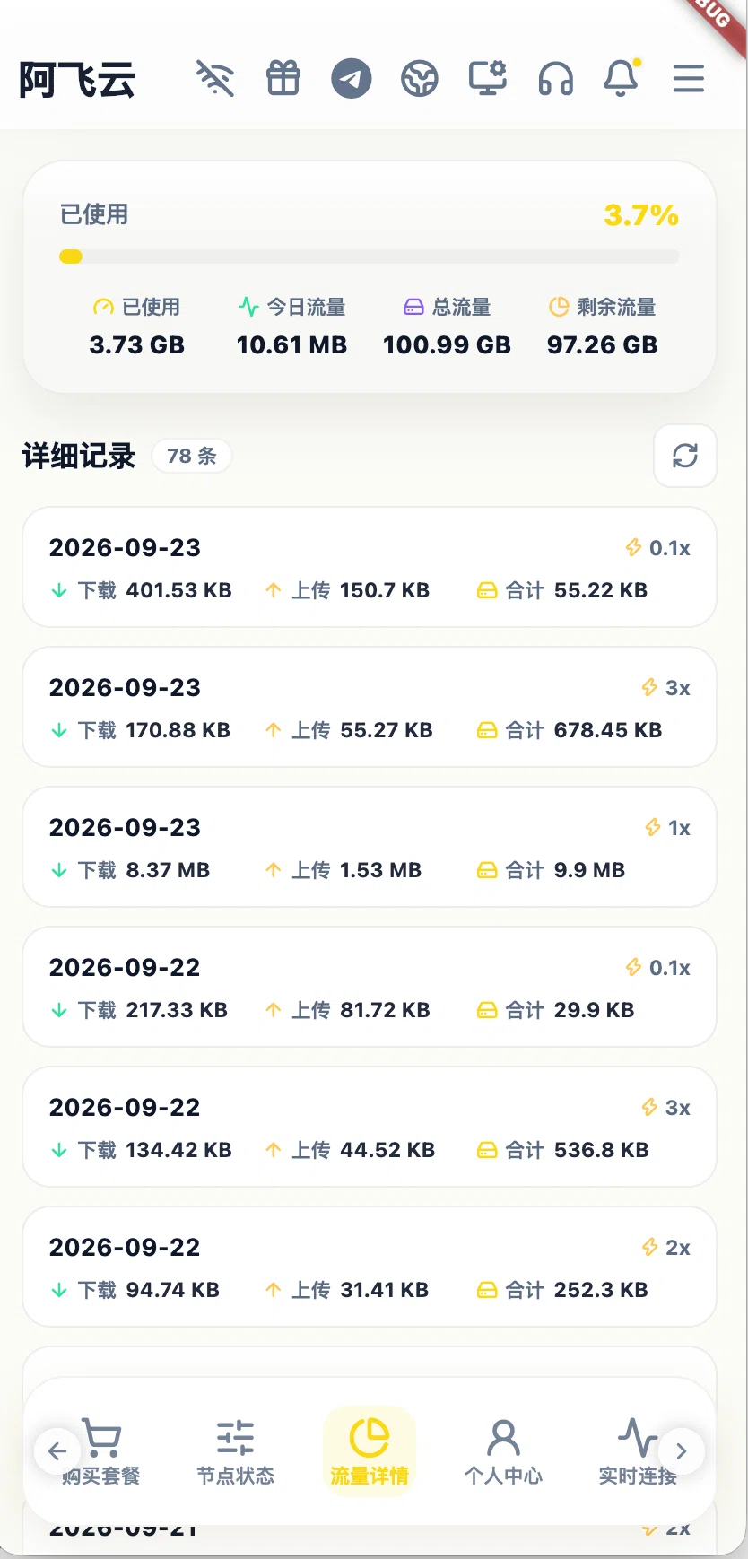 流量详情